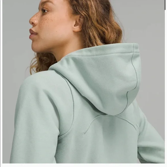 💙LULULEMON LOUNGEFUL CROPPED HOODIE/JACKET-SILVER BLUE-14💙 - Picture 8 of 13